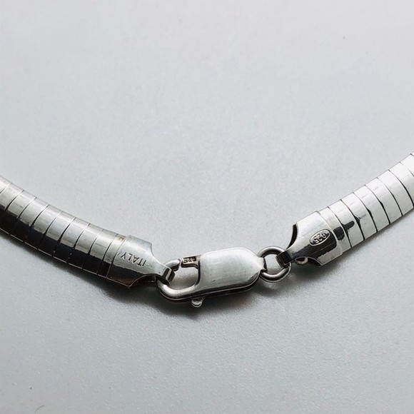 Sterling Silver 6mm 18" Omega - Picture 3 of 6